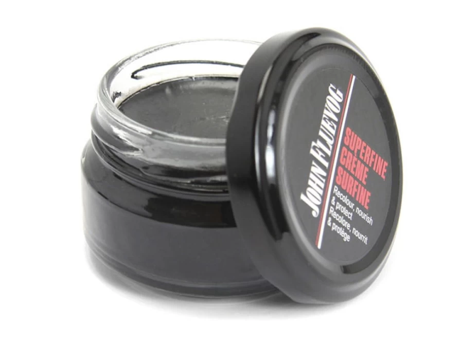 Fluevog Shoes JF Cream Leather Conditioner - Black for Leather Care & Restoration