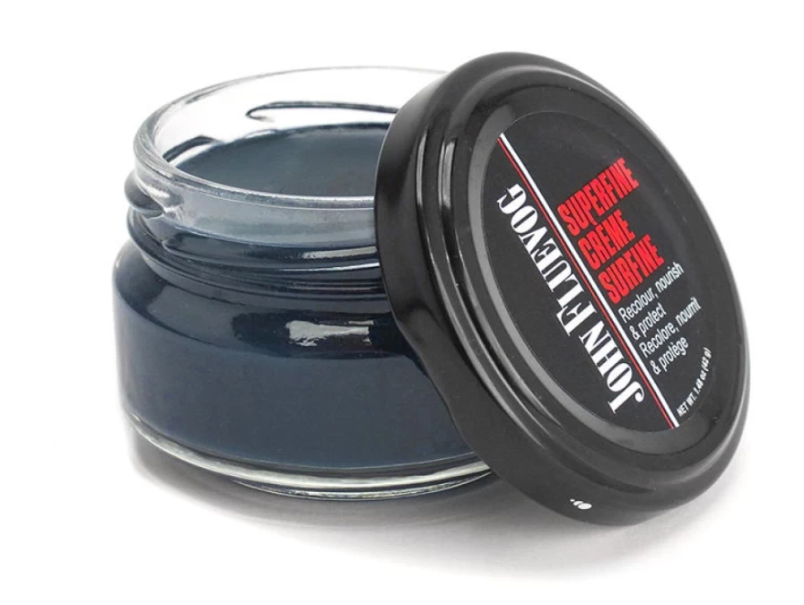 Fluevog Shoes Petrol Blue Leather Conditioner | JF Cream for Leather Care & Protection