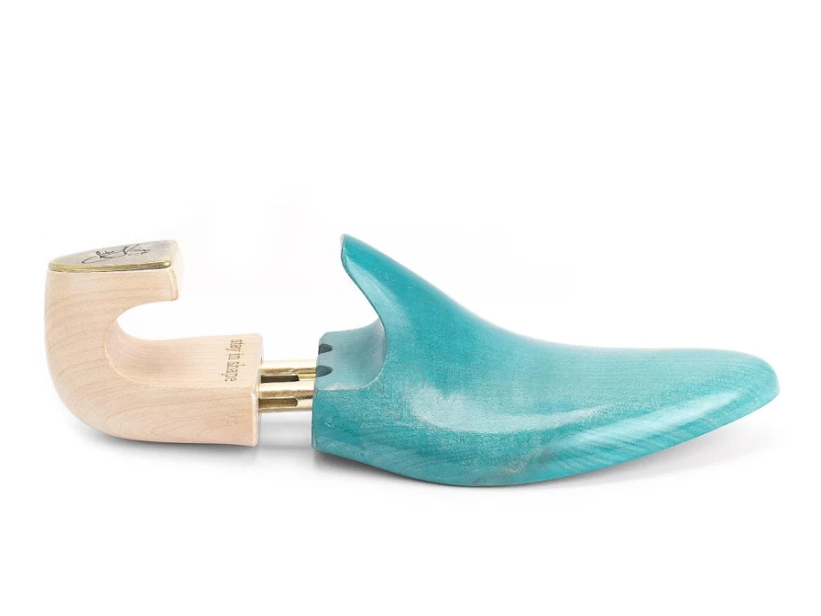 Fluevog Shoes Jf Shoe Tree - Handcrafted Teal/Maple Shoe Care Accessory