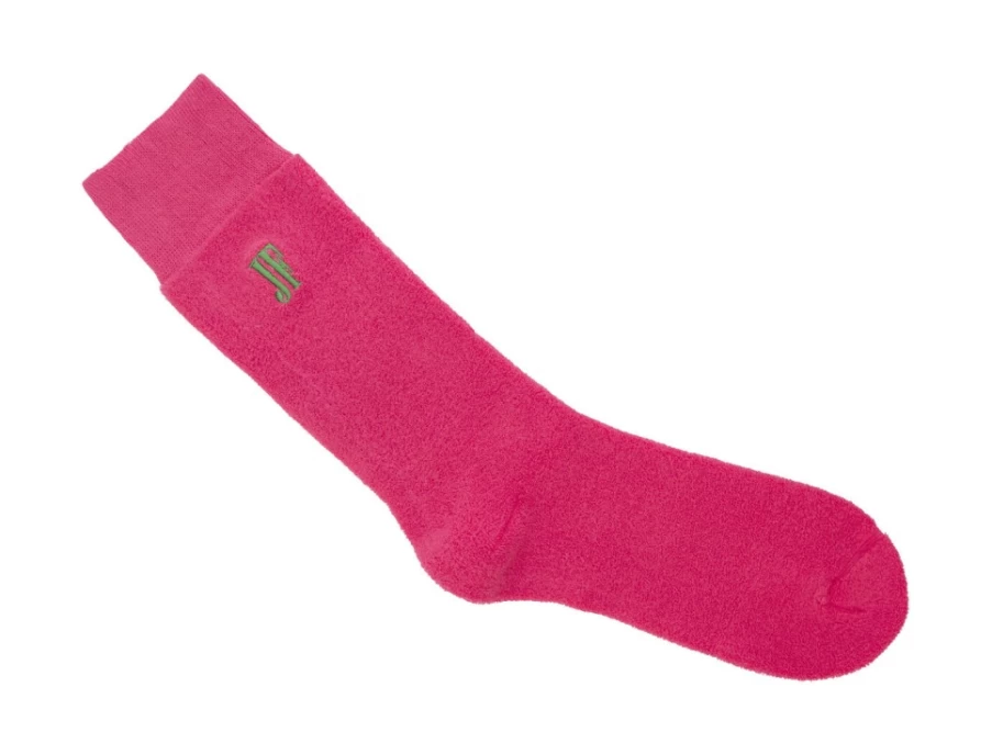 Fluevog Shoes Oizo Vog Soft Terry Socks for Women - Pink Comfortable Casual Socks