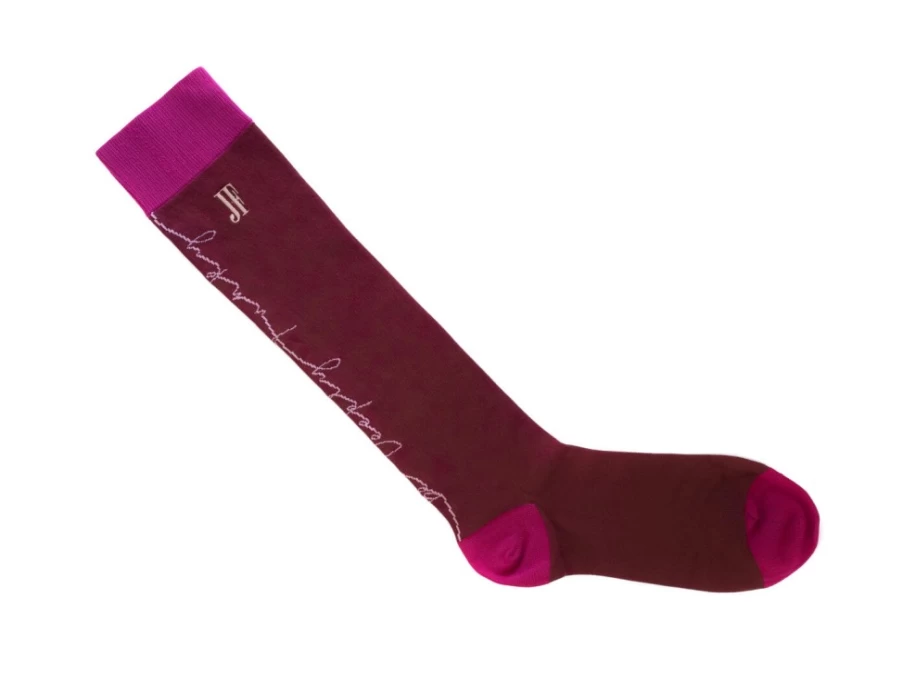 Fluevog Shoes Midna Vog Knee High Socks - Red Knee Socks for Women