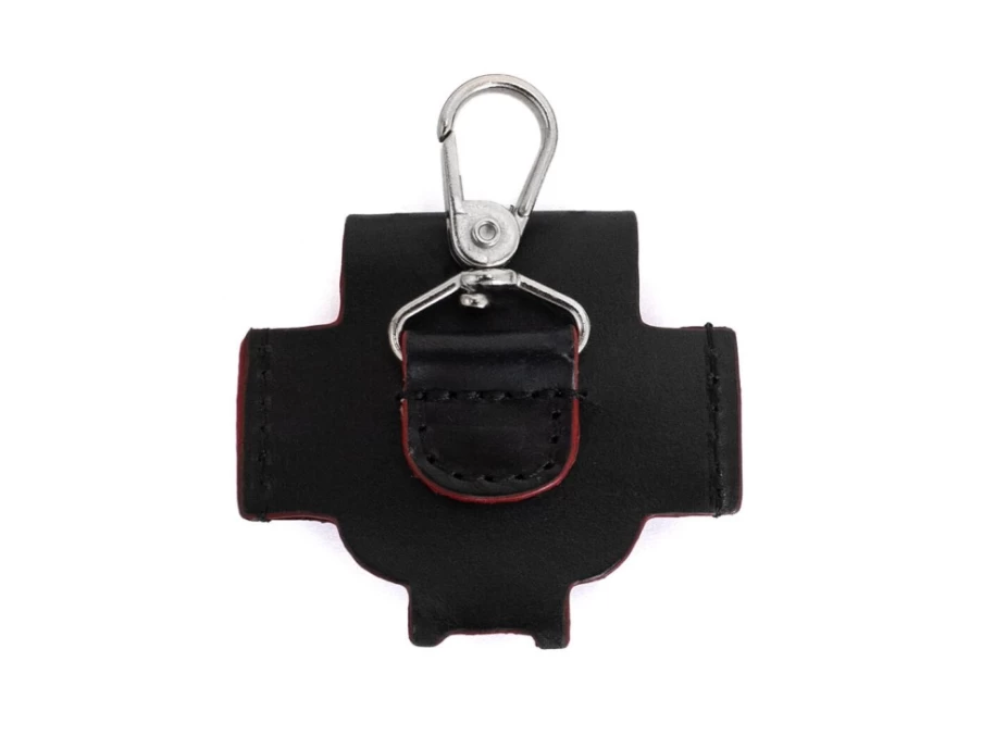 Fluevog Shoes Leather AirPods Case - Black/Red Pete Case for Premium Protection