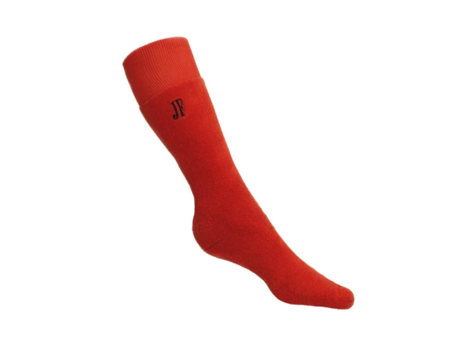 Fluevog Shoes Oizo Vog Red Terry Socks - Soft & Comfortable
