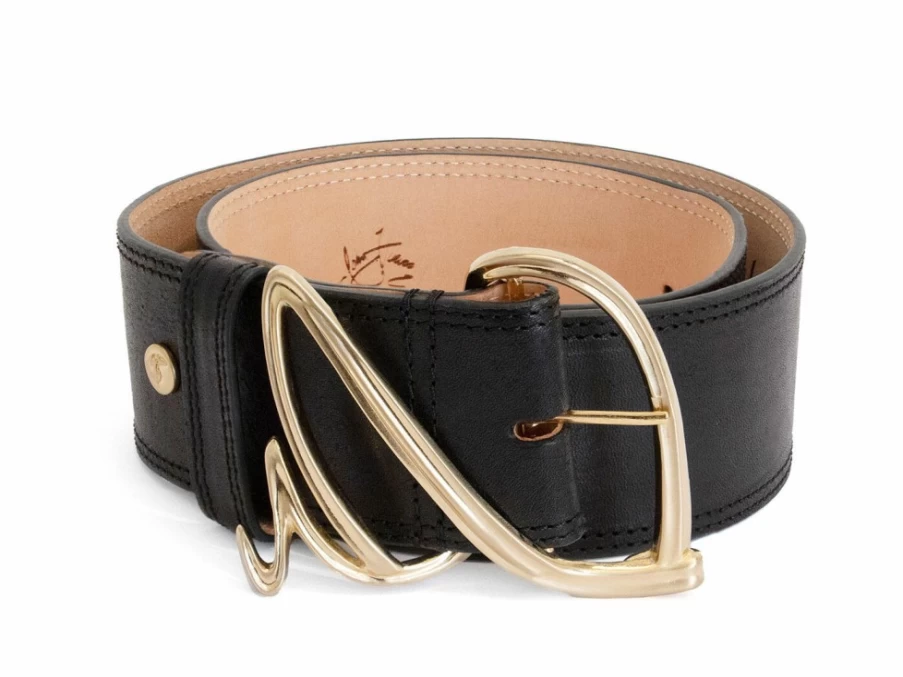 Fluevog Shoes Gawain Wide Waist Belt in Black | Stylish & Durable Leather Belt for Men & Women