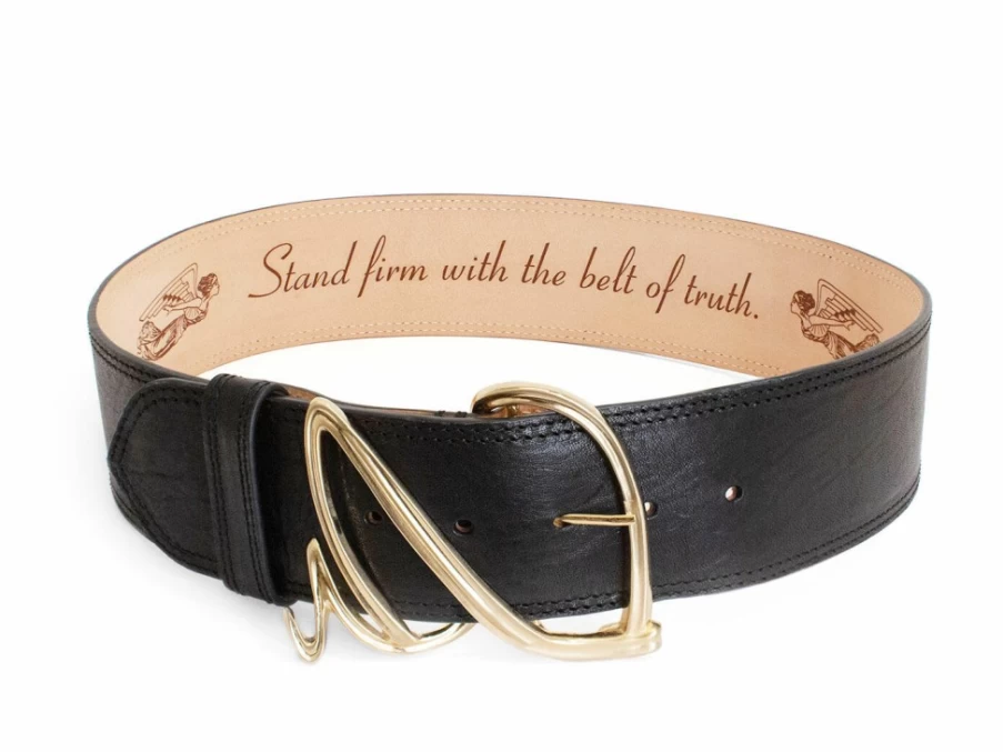 Fluevog Shoes Gawain Wide Waist Belt in Black | Stylish & Durable Leather Belt for Men & Women