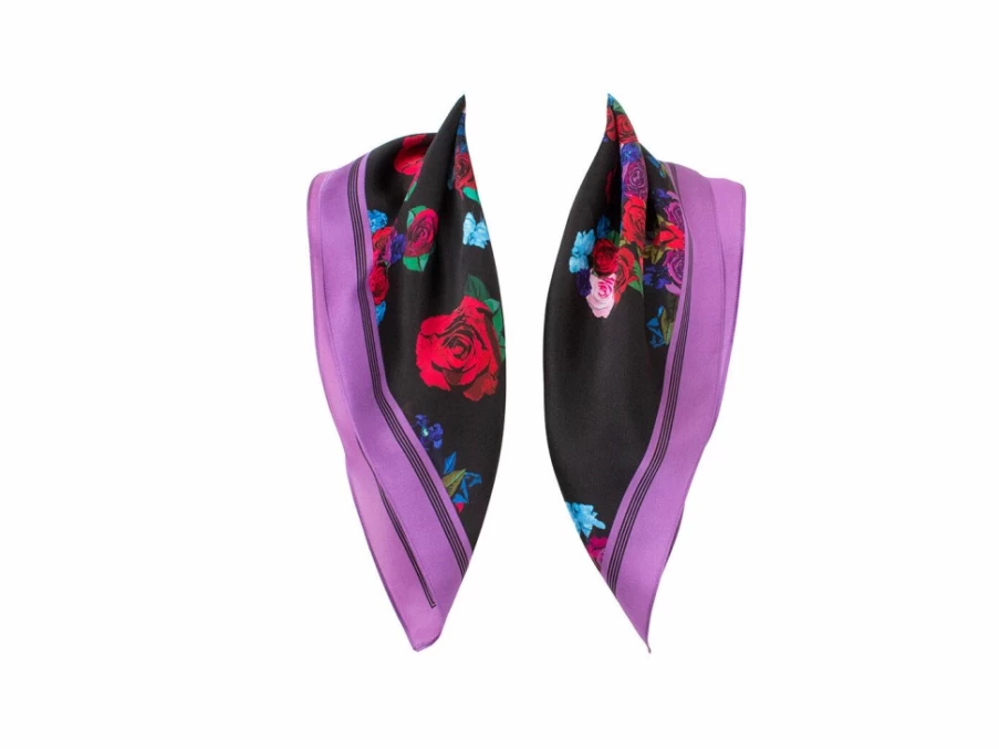 Fluevog Shoes Floral Bandana Scarf - Stylish and Versatile Fashion Accessory