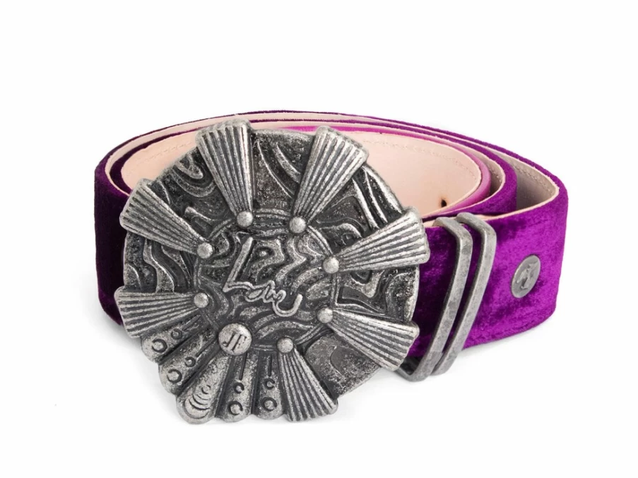 Fluevog Shoes Jimi Hendrix Purple Belt | Limited Edition Fluevog X Hendrix Collaboration