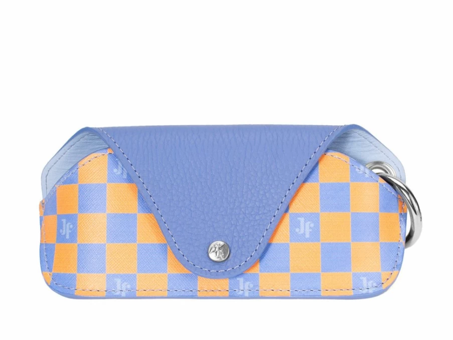 Fluevog Shoes Fefe Sunglass Case - Blue & Orange Protective Eyewear Cover