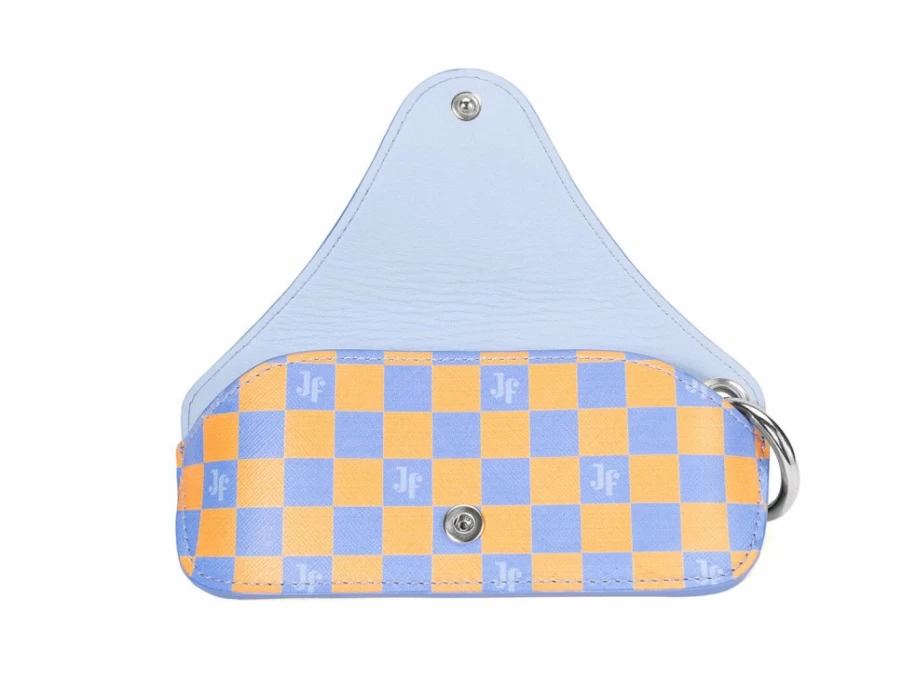 Fluevog Shoes Fefe Sunglass Case - Blue & Orange Protective Eyewear Cover