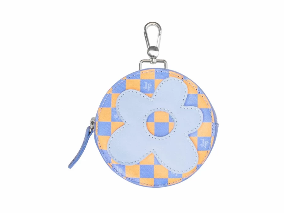 Fluevog Shoes Missy Round Clip On Pouch - Blue & Orange Detachable Handbag