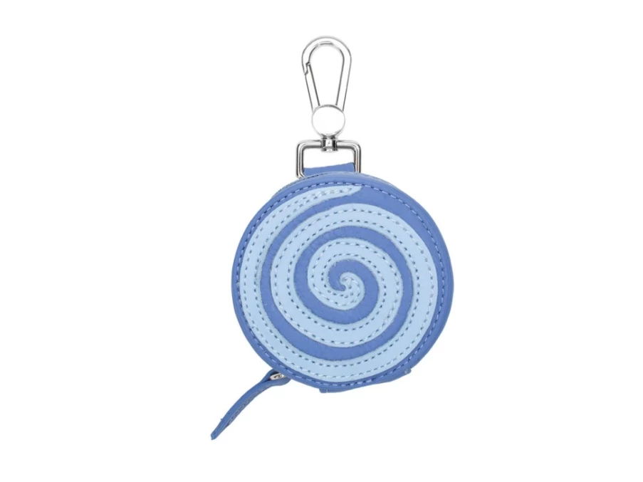 Fluevog Shoes Snoogle Mini Clip-On Pouch - Blue Compact Waist Bag