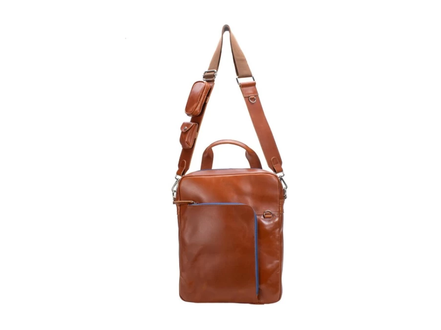 Fluevog Shoes Brown Leather Laptop Bag for Men & Women - Stylish & Durable Work Bag