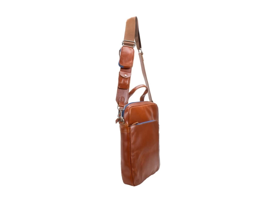 Fluevog Shoes Brown Leather Laptop Bag for Men & Women - Stylish & Durable Work Bag
