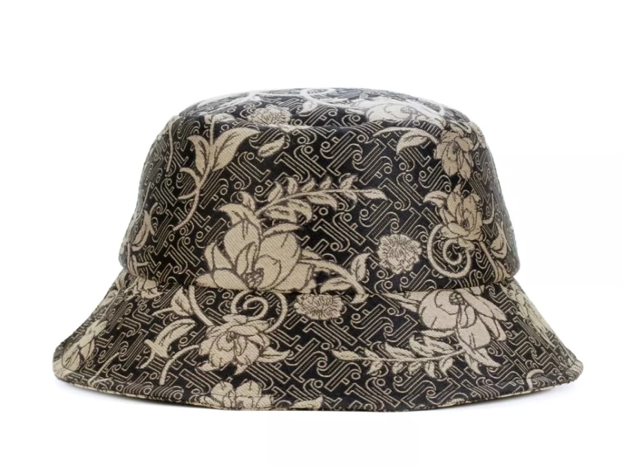 Fluevog Shoes Baroque Floral Fabric Bucket Hat for Women & Men | Stylish Summer Sun Hat