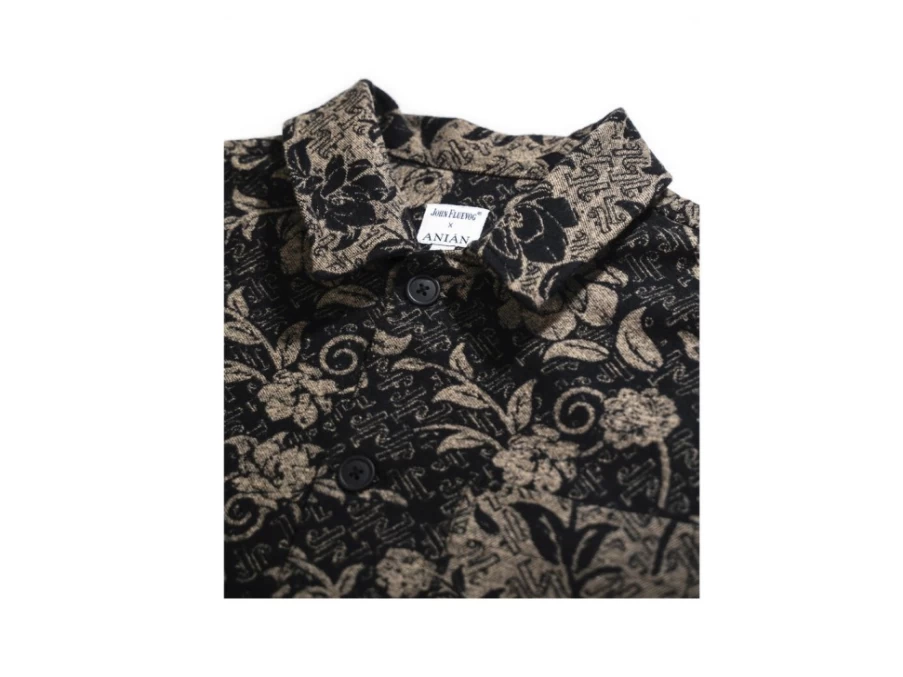 Fluevog Shoes Baroque Floral Anian Metchosin Coat | Fluevog X Anian Collaboration