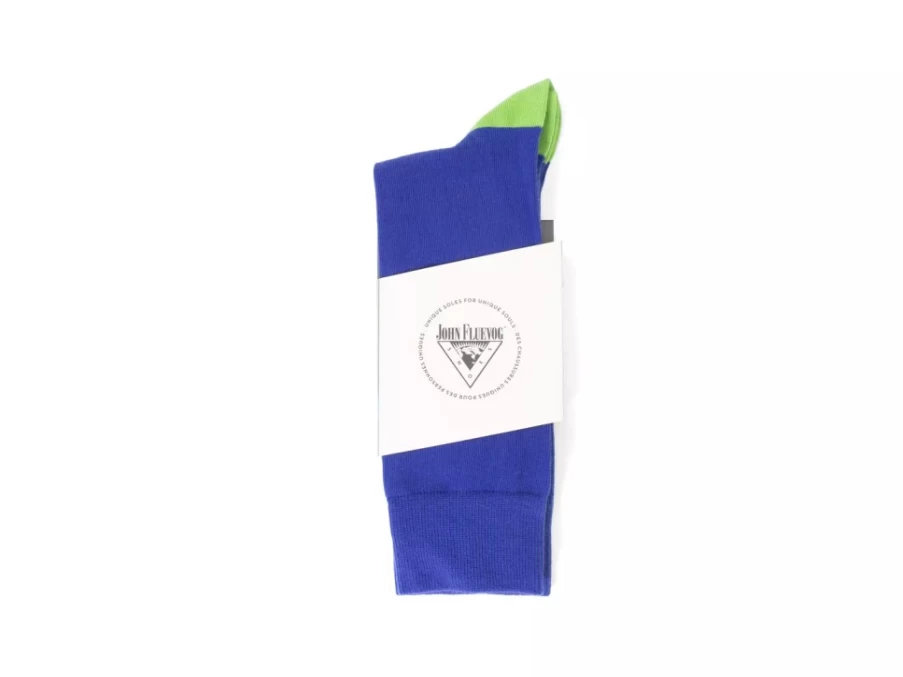 Fluevog Shoes Blue Green Floral Freddy Socks | Toph Vog Style