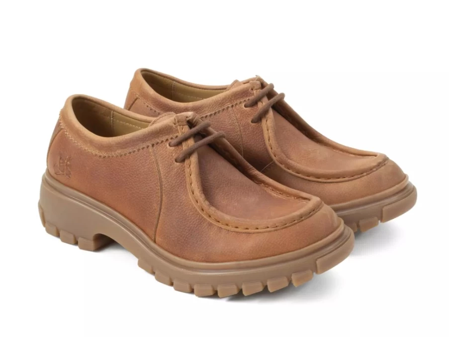 Fluevog Jueves Brown Leather Casual Shoes for Men & Women