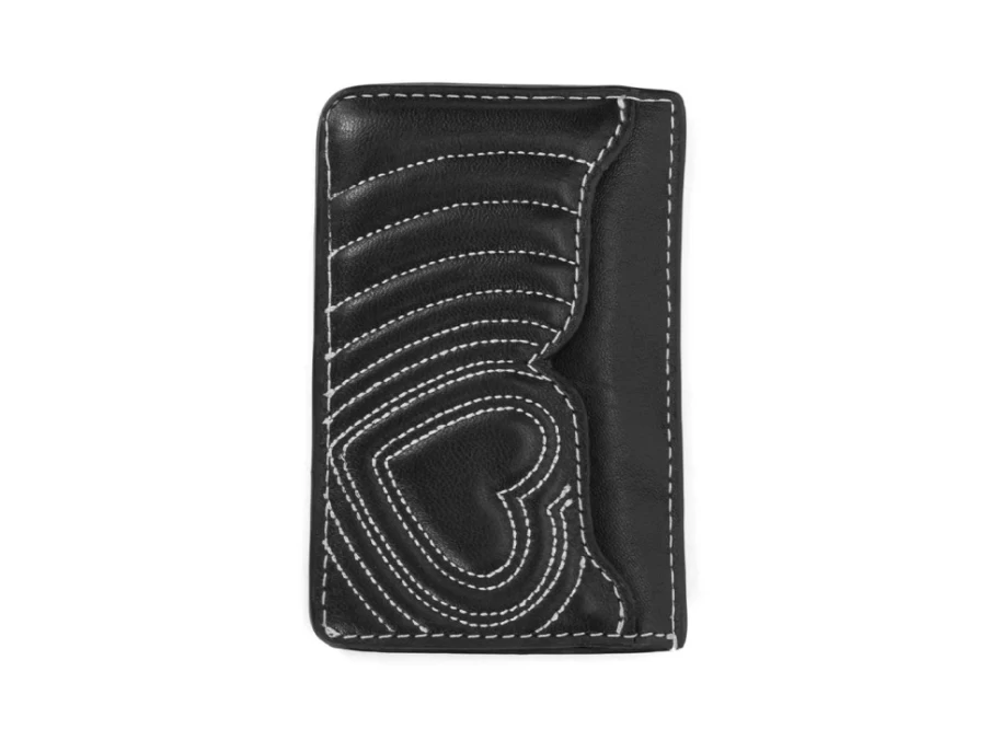 Fluevog Shoes Coco Puffy Cardholder in Black - Stylish Compact Wallet
