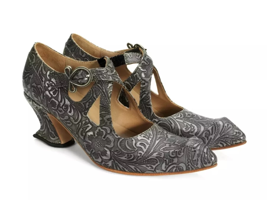 Fluevog Shoes Maddalena Baroque Elegant Strappy Heels for Women