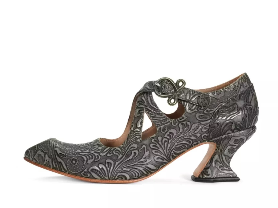 Fluevog Shoes Maddalena Baroque Elegant Strappy Heels for Women