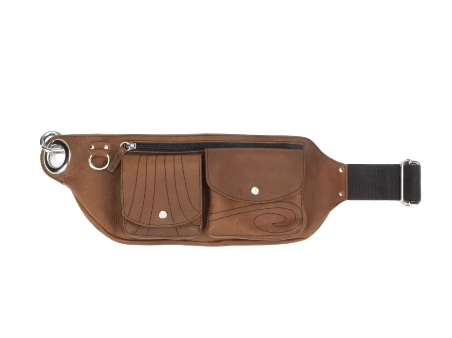 Fluevog Shoes Brown Leather Crossbody Belt Bag | Rigby Style