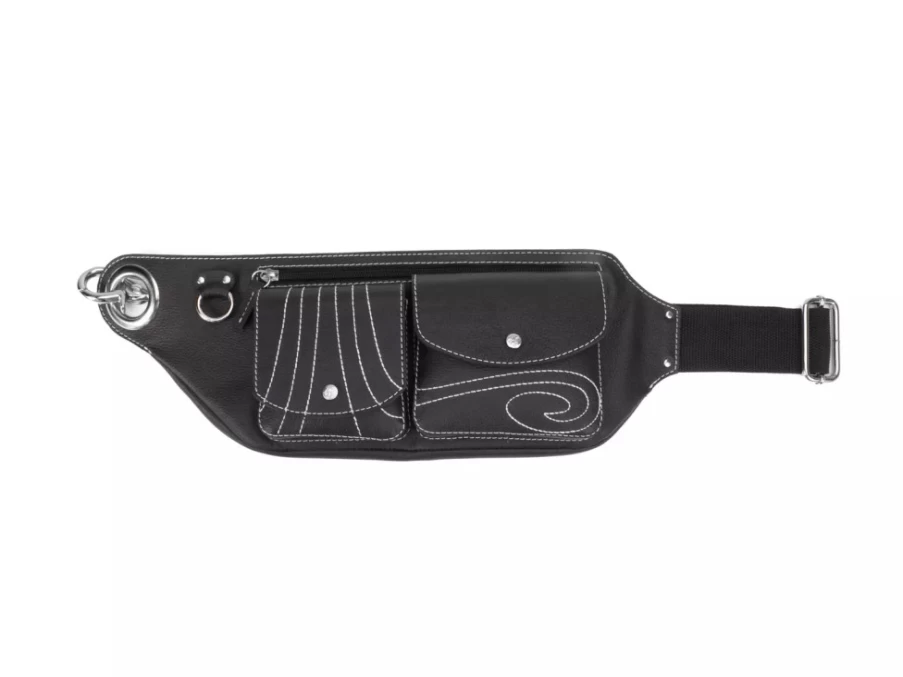 Fluevog Shoes Rigby Black Crossbody Belt Bag for Women & Men | Stylish & Compact Waist Pack