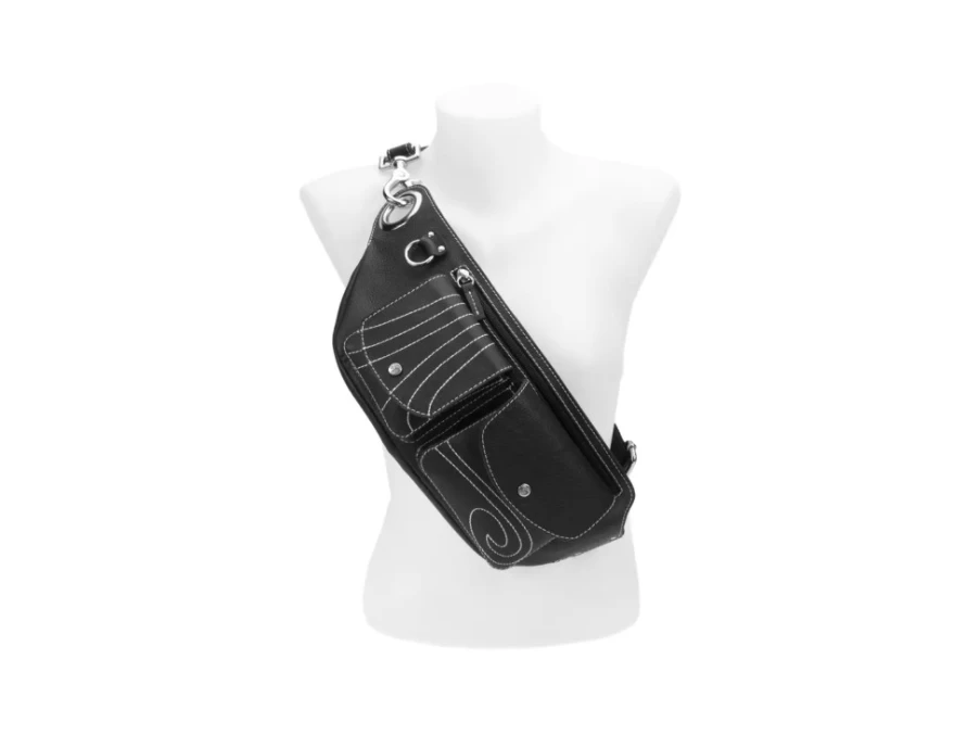 Fluevog Shoes Rigby Black Crossbody Belt Bag for Women & Men | Stylish & Compact Waist Pack