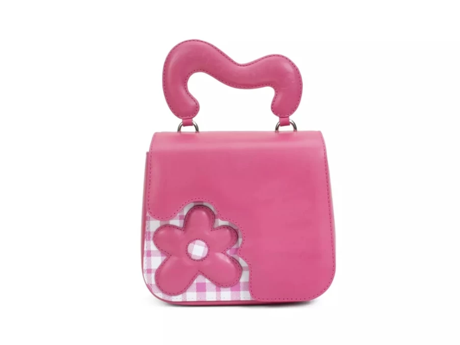 Fluevog Shoes Pink Luciana Puffy Padded Handbag for Women