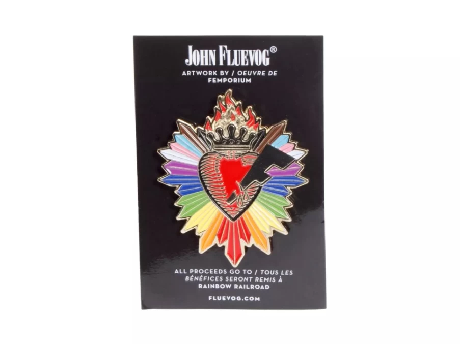 Fluevog Shoes Pride Enamel Pin | Collectible Lapel Pin