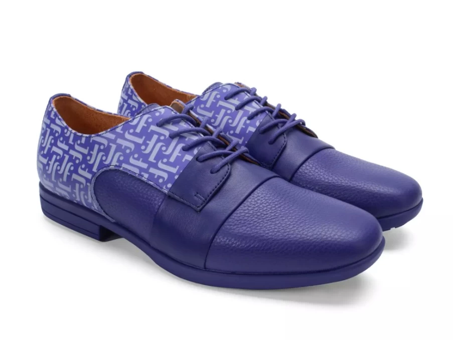 Fluevog Shoes Purple Colourblock Lace-Up Fuller Sneakers