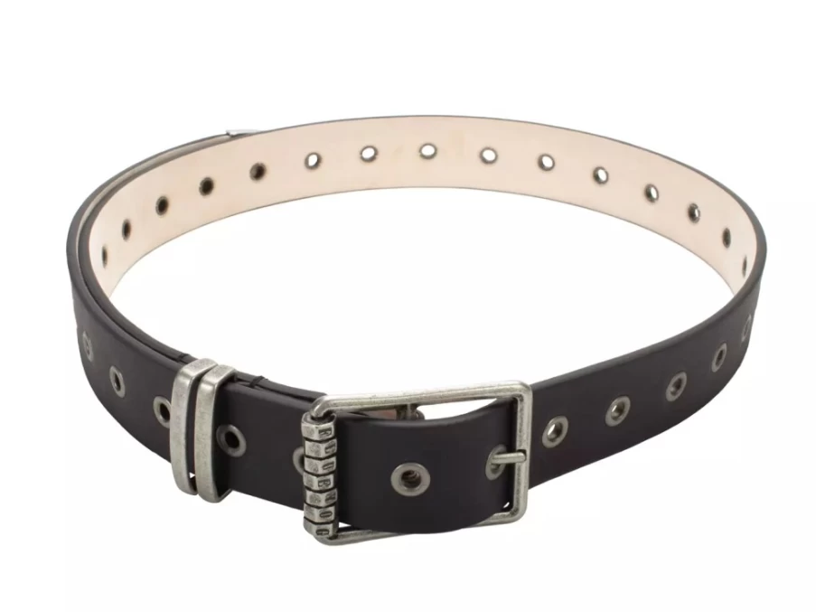 Fluevog Shoes Percivale Black Leather Casual Belt for Men & Women