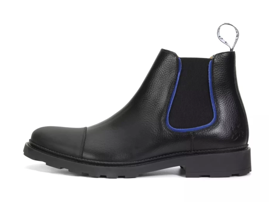 Fluevog Shoes Black Archie Casual Chelsea Boots for Men/Women