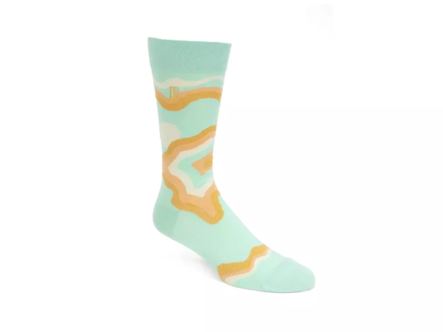 Fluevog Shoes Mint Pan Vog Socks - Stylish Pattern Socks for Men & Women